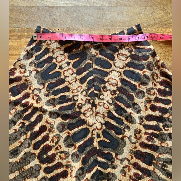 Joe Fresh Brown Cream Pront A-Line Skirt | Size 0 - Picture 6 of 13